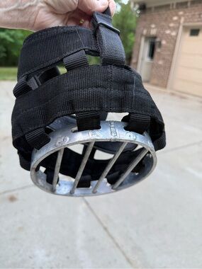 Best Friends Equestrian horse size grazing muzzle attachment piece Black Nylon